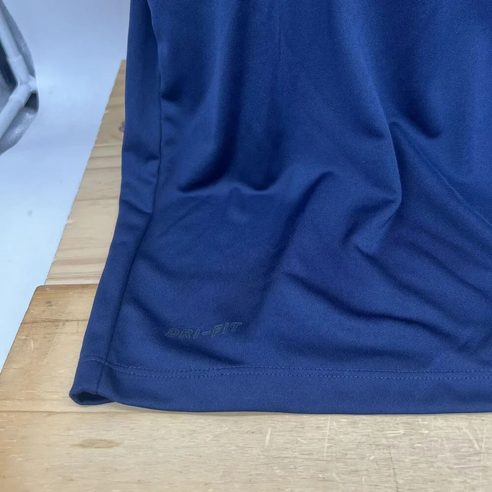 NEW El Paso Locomotive FC Nike Golf Navy Blue Polo Shirt Dri Fit 2XL